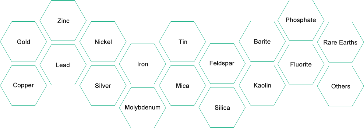 Minerals Processed